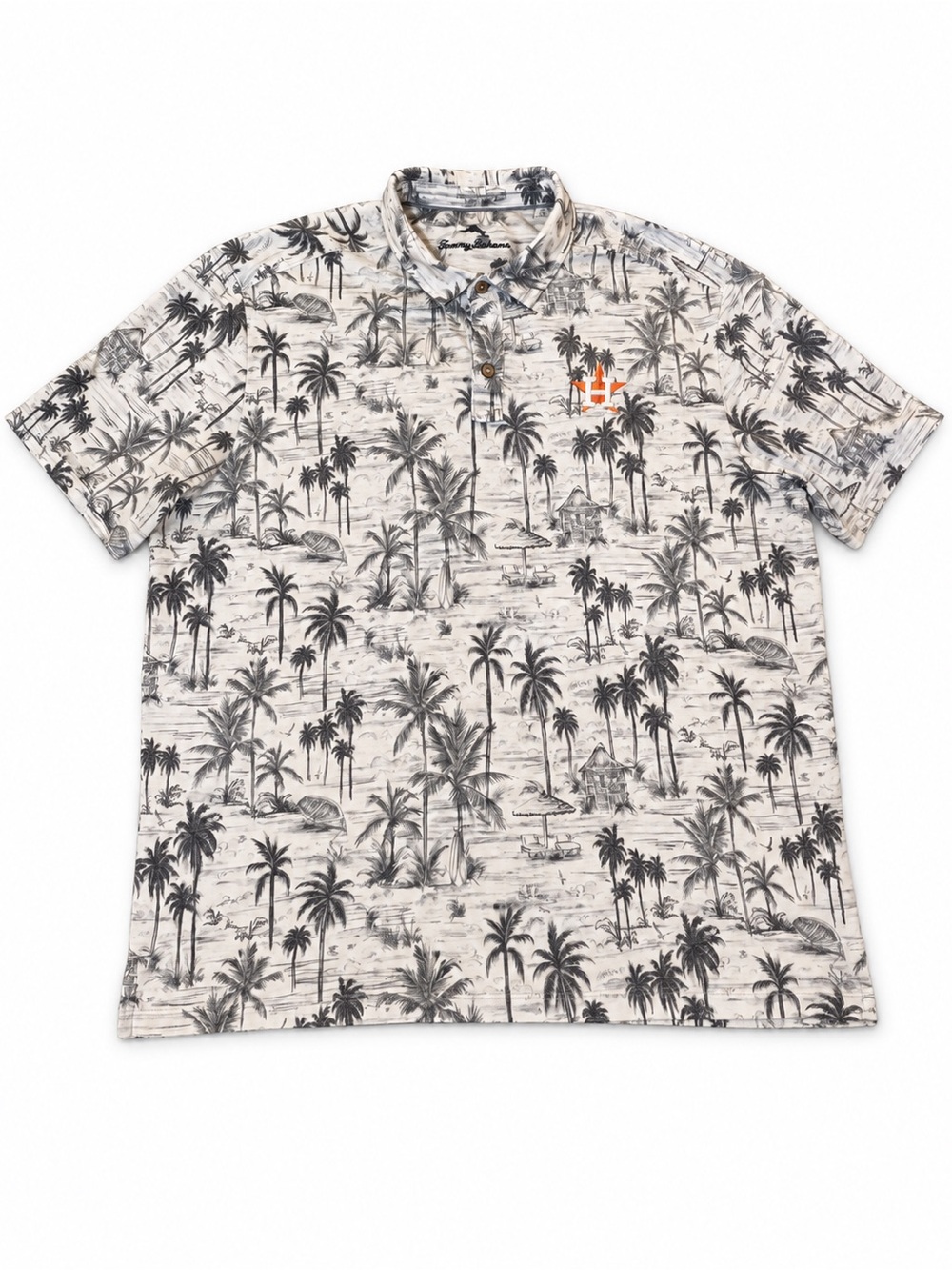 MLB Tommy Bahama Houston Astros Tropical-Print Polo – Men’s Large